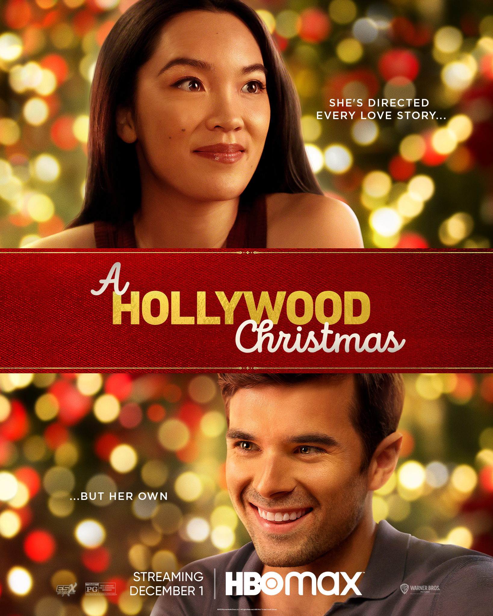 Jessika Van and Josh Swickard in A Hollywood Christmas (2022)