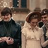 Sam Riley, Bella Heathcote, Douglas Booth, and Lily James in Pride and Prejudice and Zombies (2016)