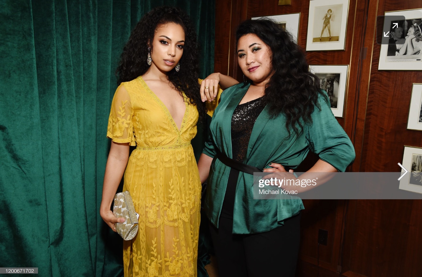 Patricia Fa’asua with actress Courtney Jamison at the Netflix post-SAG Awards reception