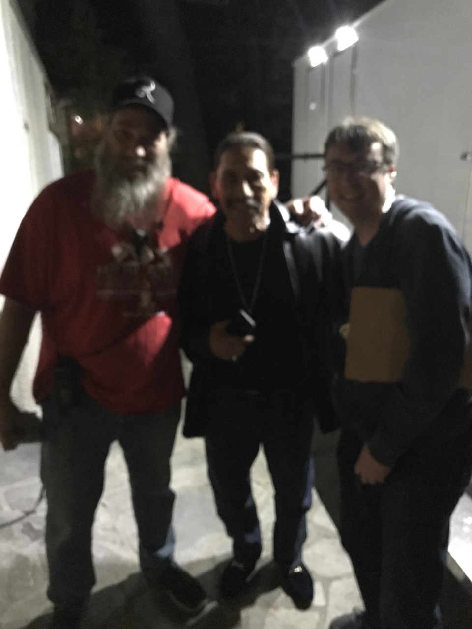 Jude S. Walko's fourth collaboration with Danny Trejo, being... 1. "Beatdown" in Austin, TX 2. "House the Rising Son" in Grand Rapids, MI 3. "Lazarus Papers" in Thailand & 4. Pictured here on the set of "Acceleration" with Dan Campbell in Los Angeles, CA.