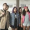 Gregg Sulkin, Ariela Barer, Lyrica Okano, Allegra Acosta, and Rhenzy Feliz in Runaways (2017)