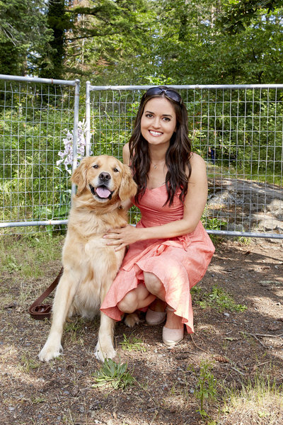 Danica McKellar, Briar, and Sawyer in Love and Sunshine (2019)