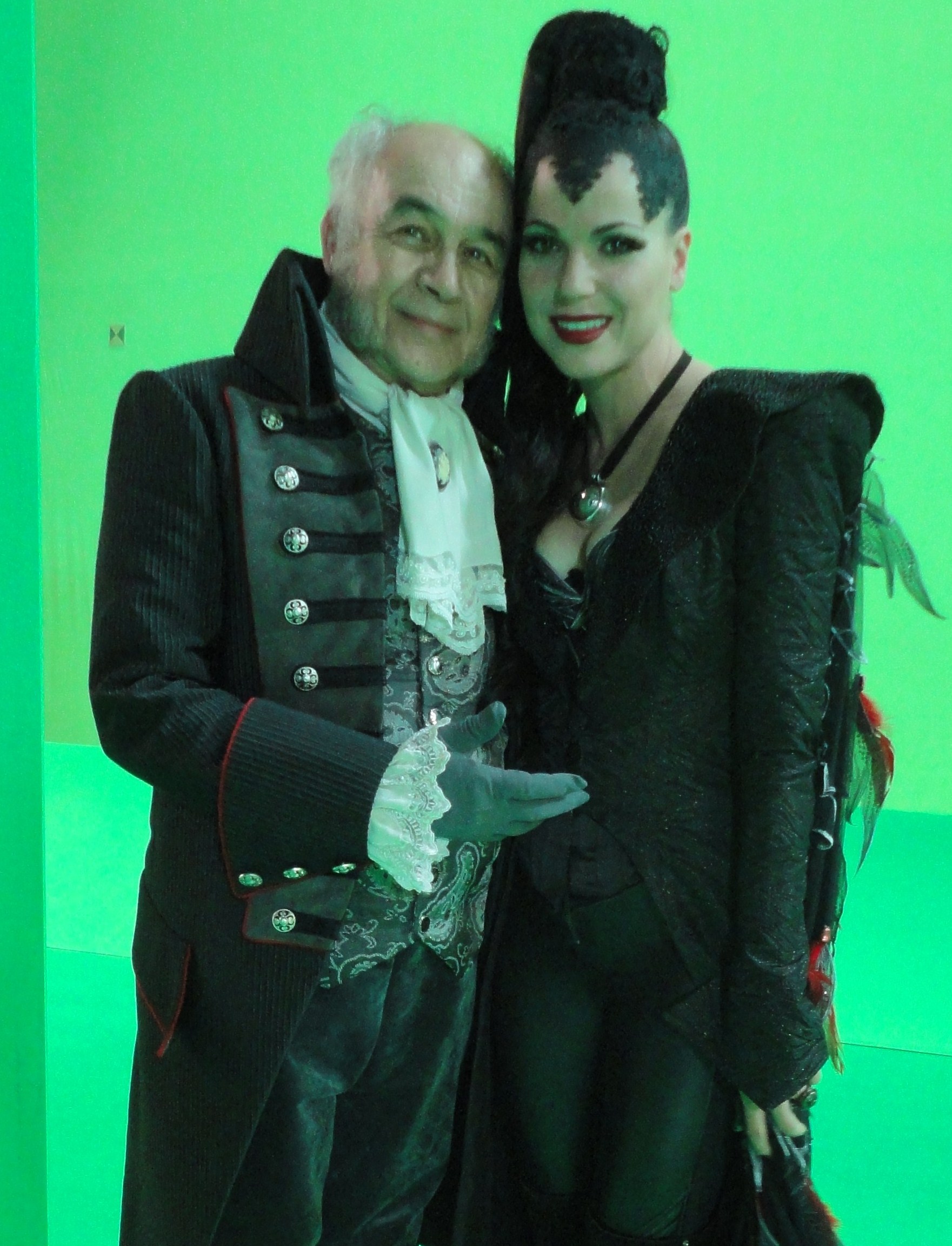 Lana Parrilla, the evil Queen and Tony Perez the Vallet in Once Upon A Time