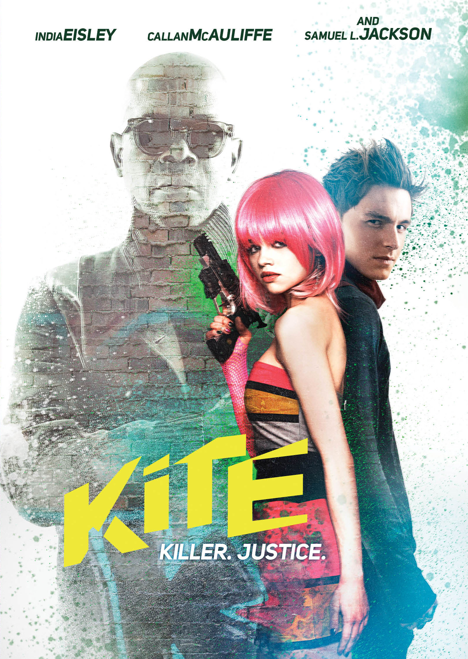 Samuel L. Jackson, India Eisley, and Callan McAuliffe in Kite (2014)