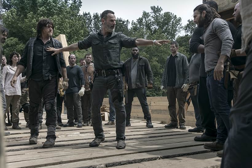 Norman Reedus, Andrew Lincoln, and Zach McGowan in The Walking Dead (2010)