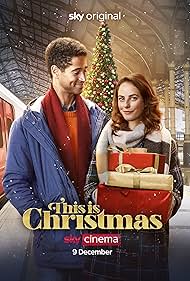 Alfred Enoch and Kaya Scodelario in This Is Christmas (2022)