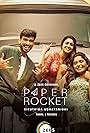 Kalidas Jayaram, Karunakaran, Tanya S Ravichandran, and Nirmal Palazhi in Paper Rocket (2022)