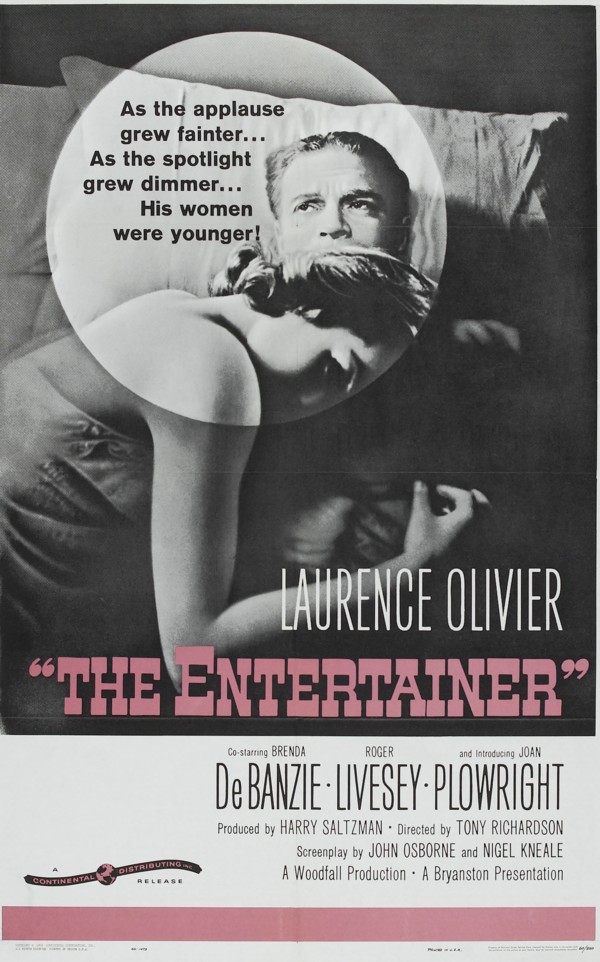 Laurence Olivier and Shirley Anne Field in The Entertainer (1960)