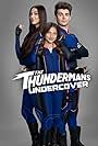 Kira Kosarin, Jack Griffo, and Maya Le Clark in The Thundermans Undercover (2025)