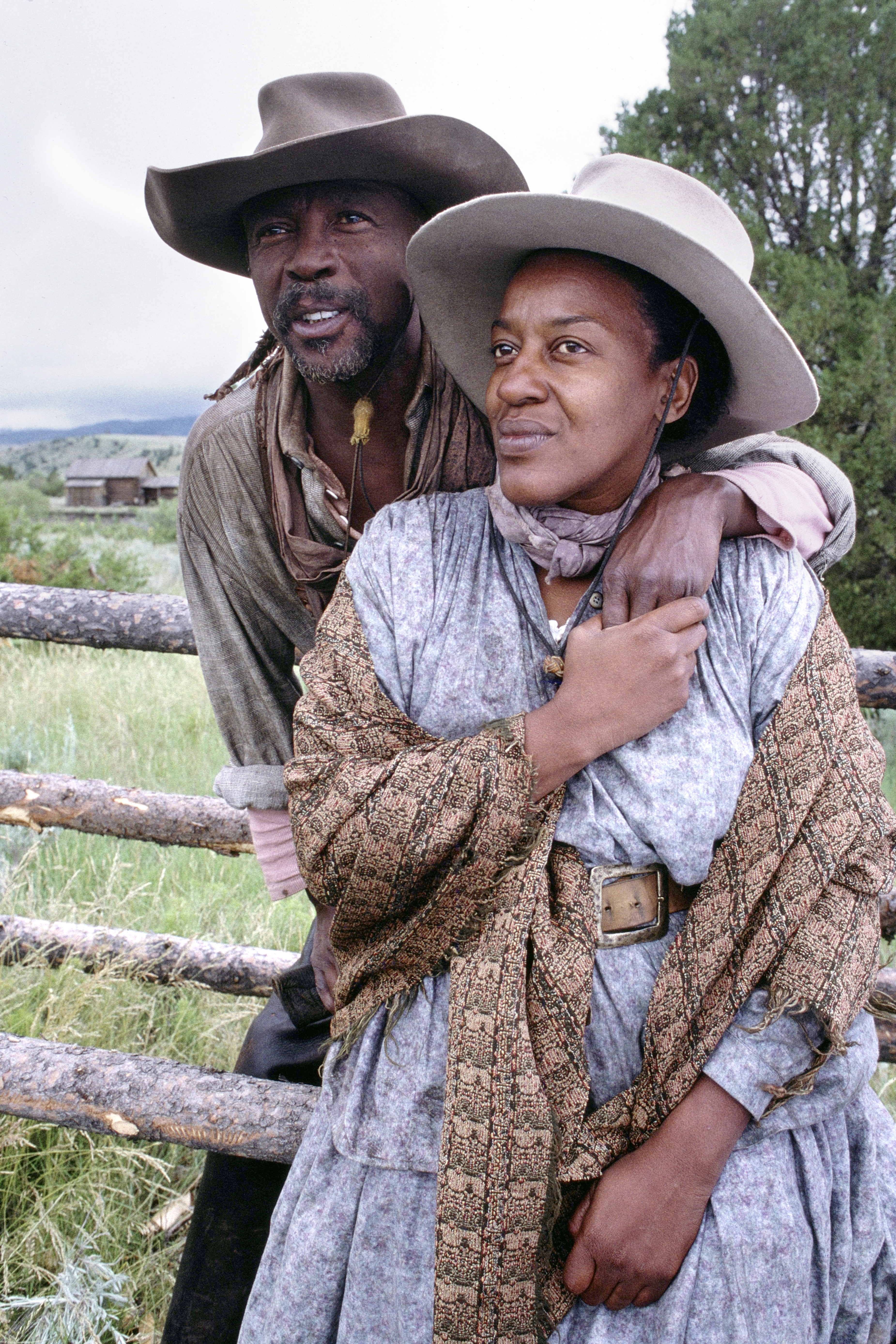 Louis Gossett Jr. and CCH Pounder in Return to Lonesome Dove (1993)