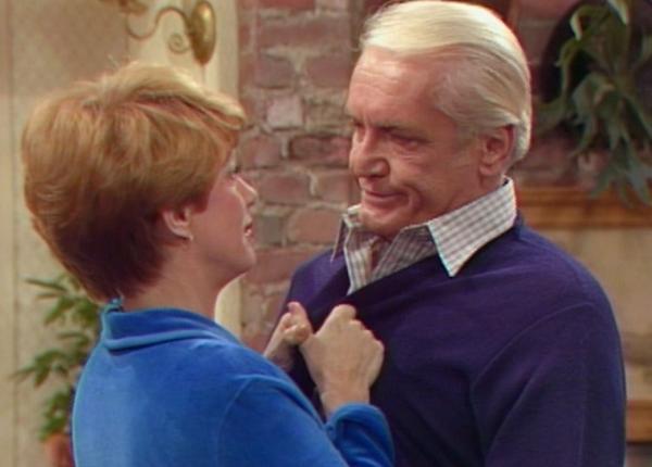 Nancy Dussault and Ted Knight in Too Close for Comfort (1980)