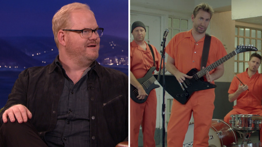 Jim Gaffigan and Nickelback in Conan (2010)