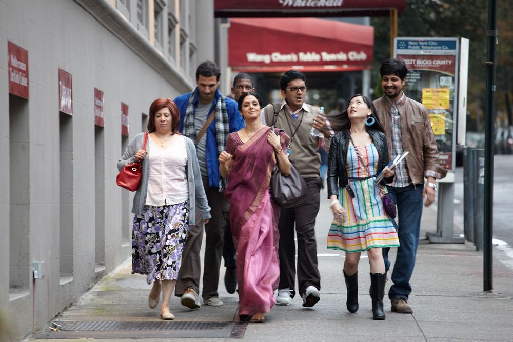 Sridevi, Mehdi Nebbou, Ruth Aguilar, and Maria Romano in English Vinglish (2012)