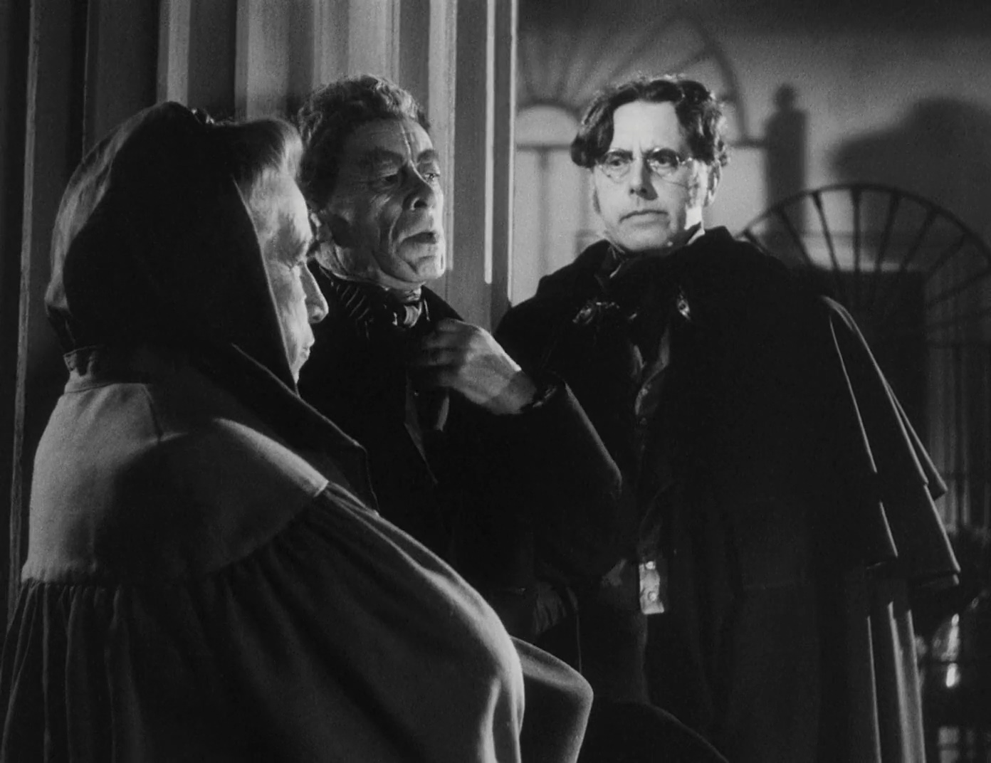 Fred Nurney, Vladimir Sokoloff, and Gisela Werbisek in A Scandal in Paris (1946)