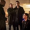 Damion Poitier, Grant Gustin, and Hartley Sawyer in The Flash (2014)