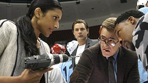 Dermot Mulroney, Augustus Prew, Reshma Shetty, and Aaron Jennings in Pure Genius (2016)