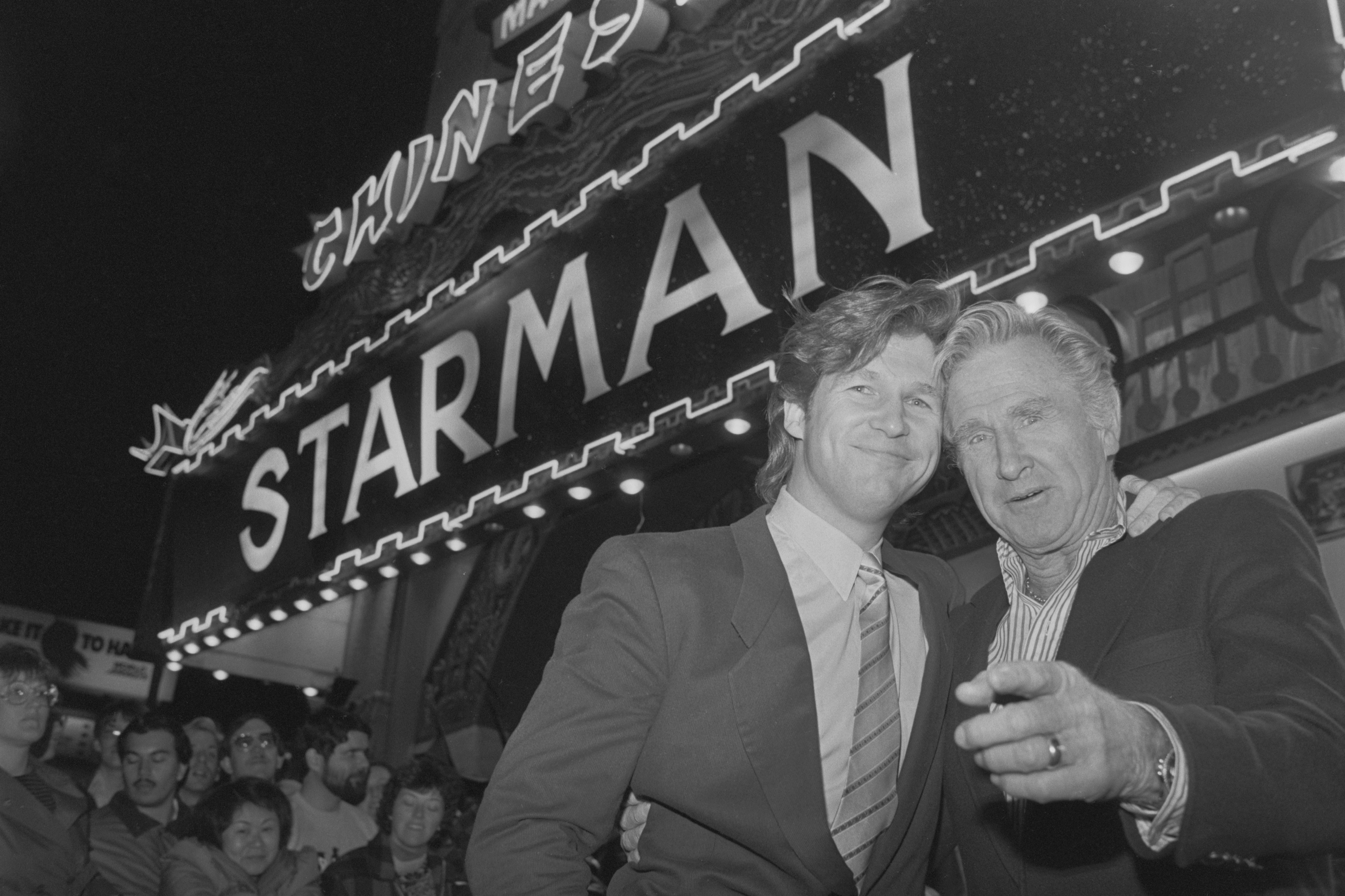 Jeff Bridges and Lloyd Bridges at an event for Starman (1984)