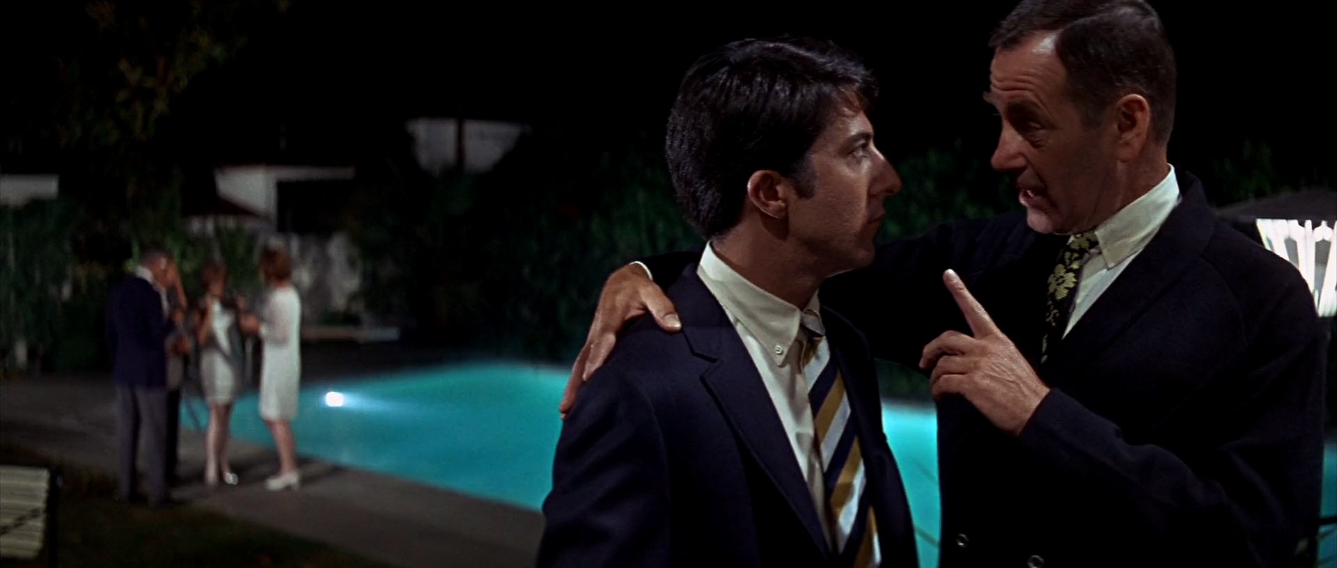 Dustin Hoffman and Walter Brooke in The Graduate (1967)