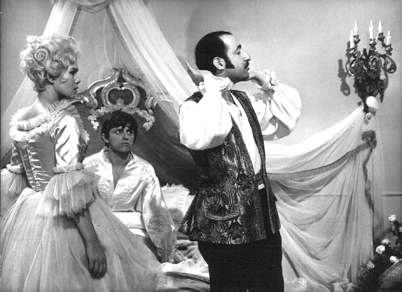 Juraj Herz, Václav Neckár, and Jana Sulcová in Kulhavý dábel (1968)