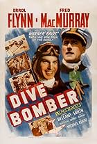 Errol Flynn, Fred MacMurray, and Alexis Smith in Dive Bomber (1941)