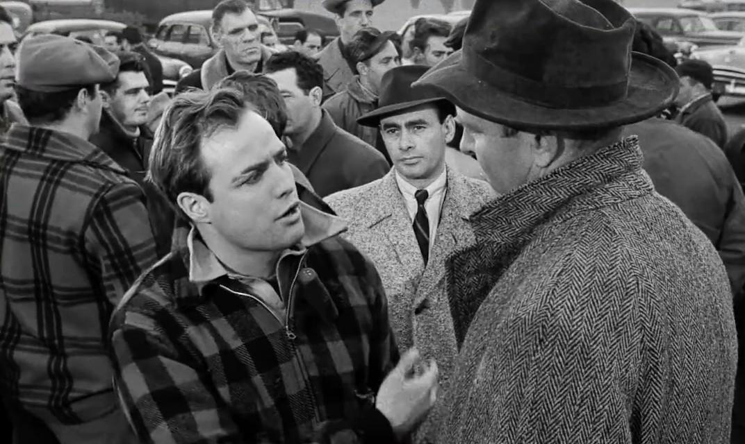 Marlon Brando and Martin Balsam in On the Waterfront (1954)