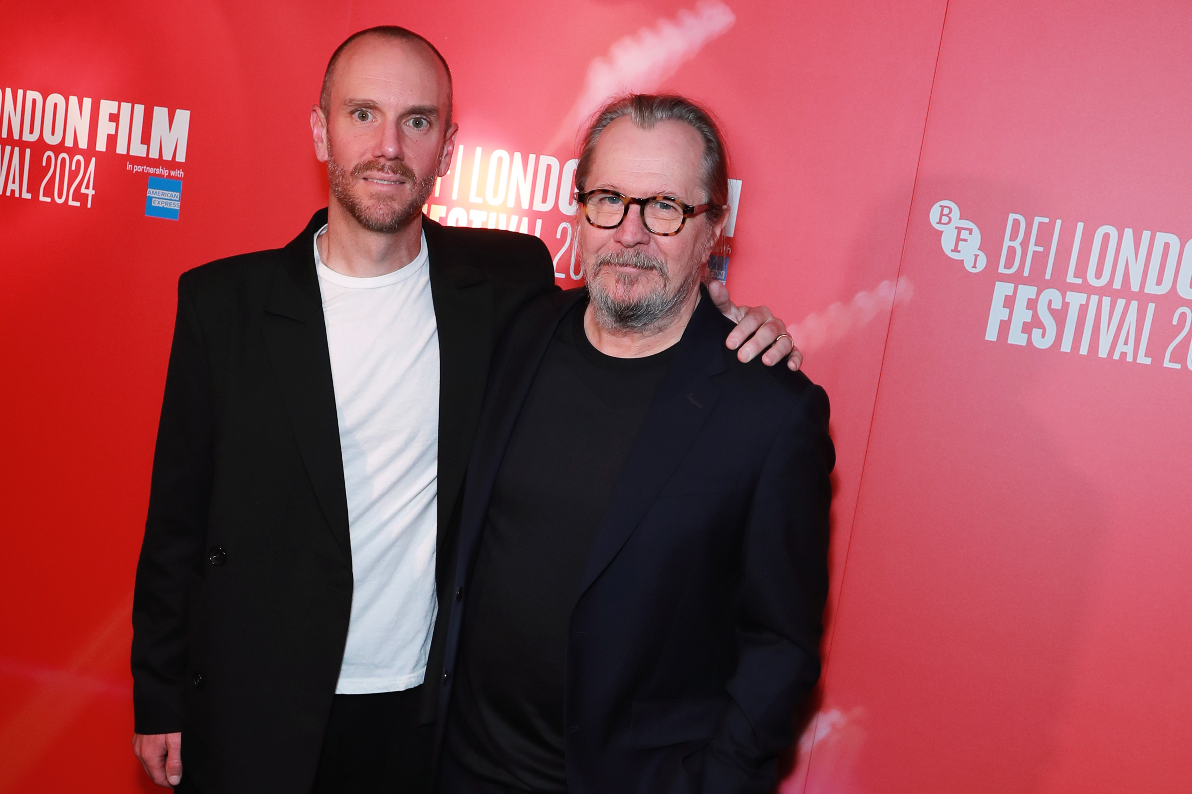 Gary Oldman and Charlie McDowell at an event for The Summer Book (2024)