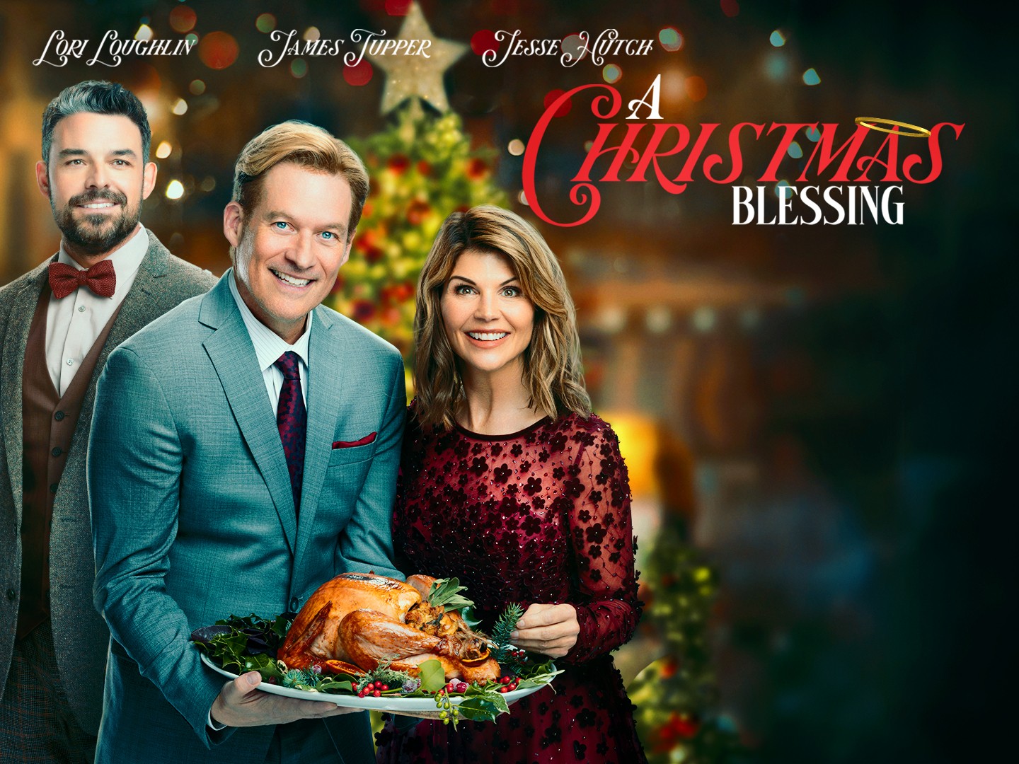 Lori Loughlin, James Tupper, and Jesse Hutch in Blessings of Christmas (2023)