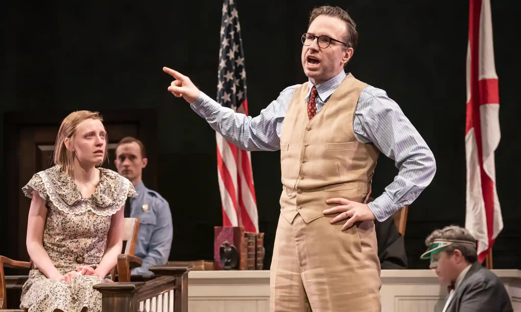 Poppy Lee Friar and Rafe Spall in To Kill a Mockingbird (West End 2022)