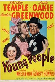 Shirley Temple, Charlotte Greenwood, and Jack Oakie in Young People (1940)