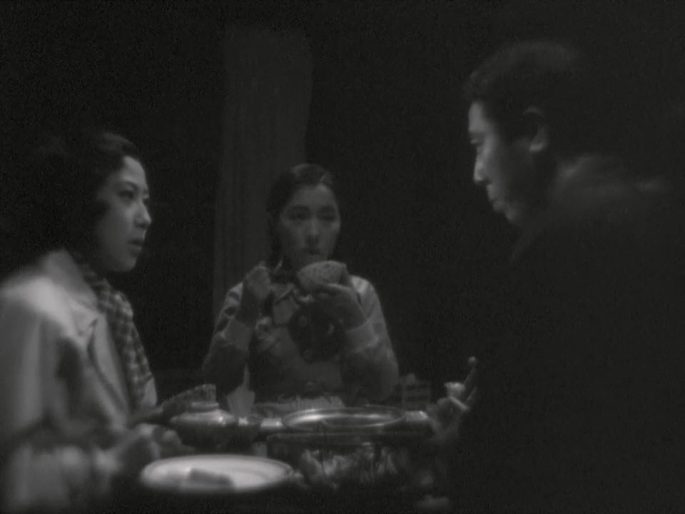 Shinpachirô Asaka, Chiyoko Ôkura, and Isuzu Yamada in Osaka Elegy (1936)