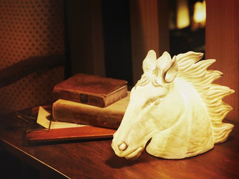 Ceramic horse head