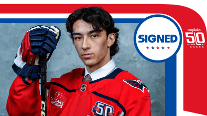 Capitals Sign Terik Parascak