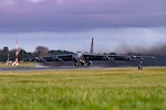 B-52 taxis for takeoff