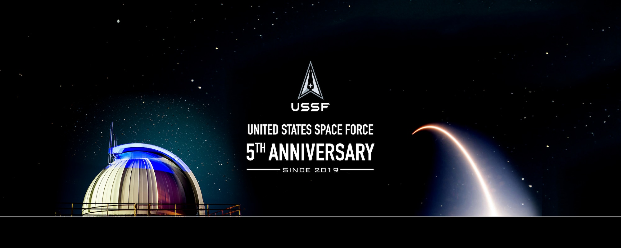 Space Force 5th Anniversary Rotator Graphic