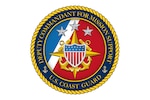 A blue, red, and gold seal for the Coast Guard Deputy Commandant for Mission Support.