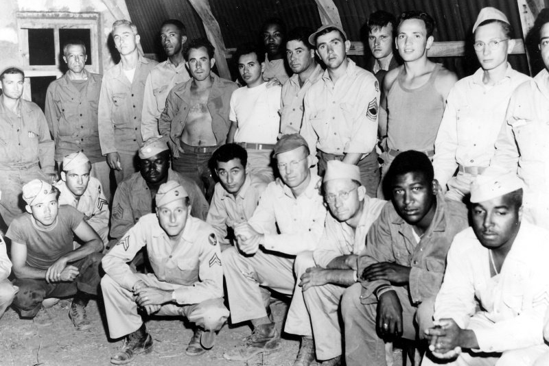 African-American and white soldiers during World War II​.