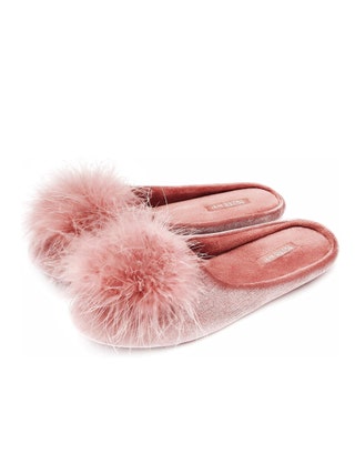 BCTEX COLL Women's Cozy Velvet Memory Foam House Slipper