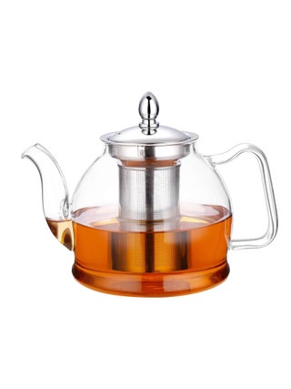 HIWARE 1000ml Glass Teapot with Removable Infuser