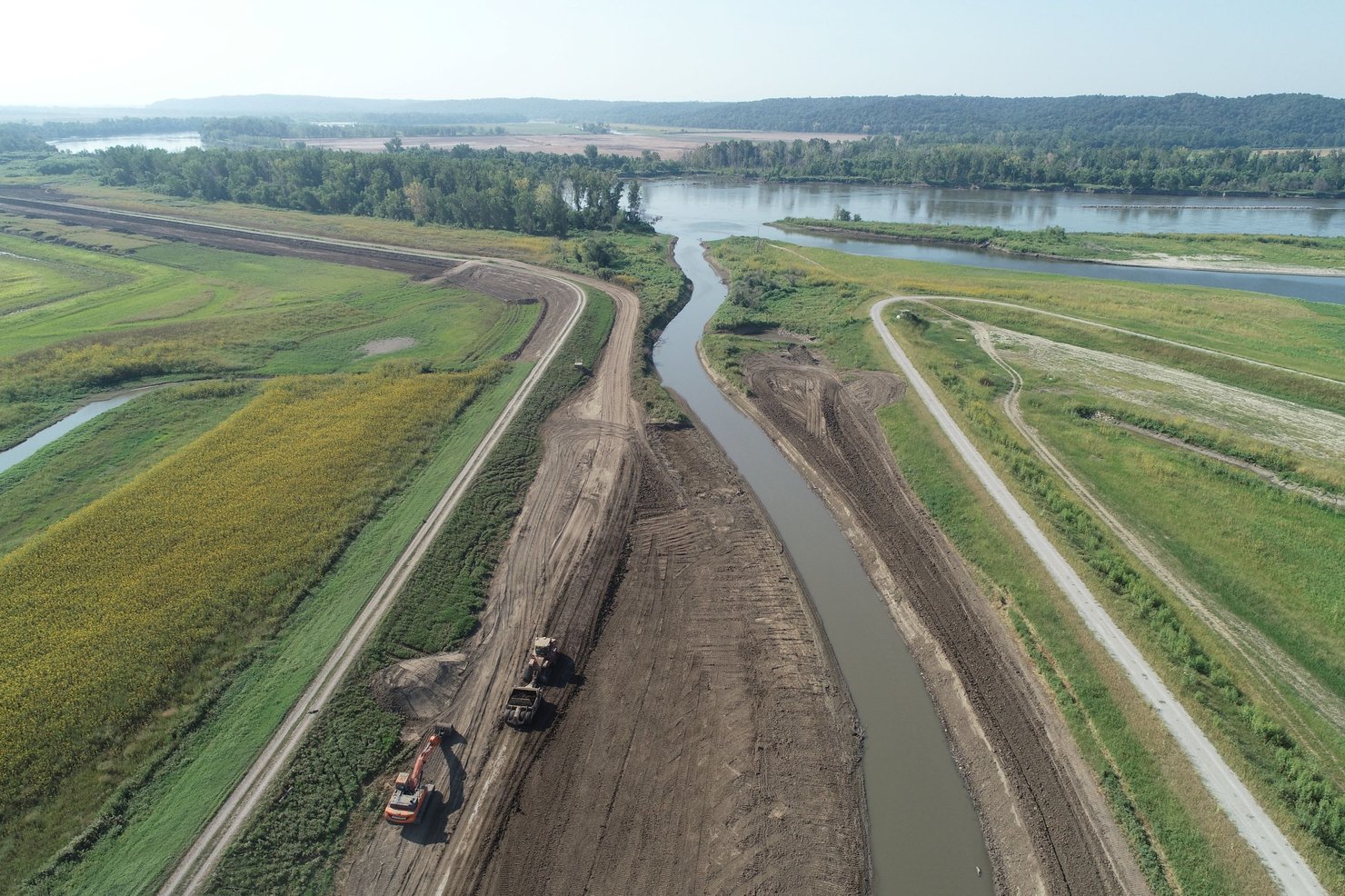 Levee setback construction