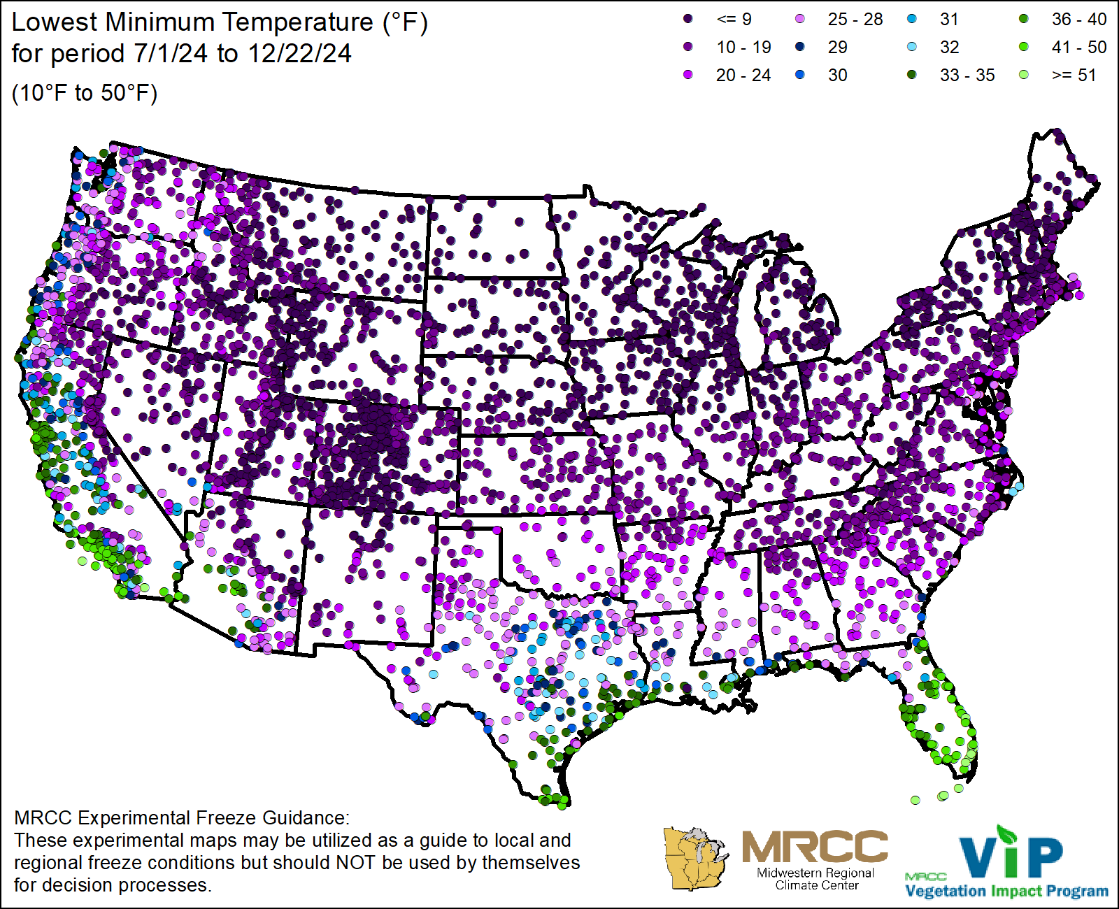 Lowest Minimum Temperature