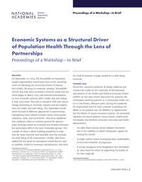 Cover Image: Economic Systems as a Structural Driver of Population Health through the Lens of Partnerships