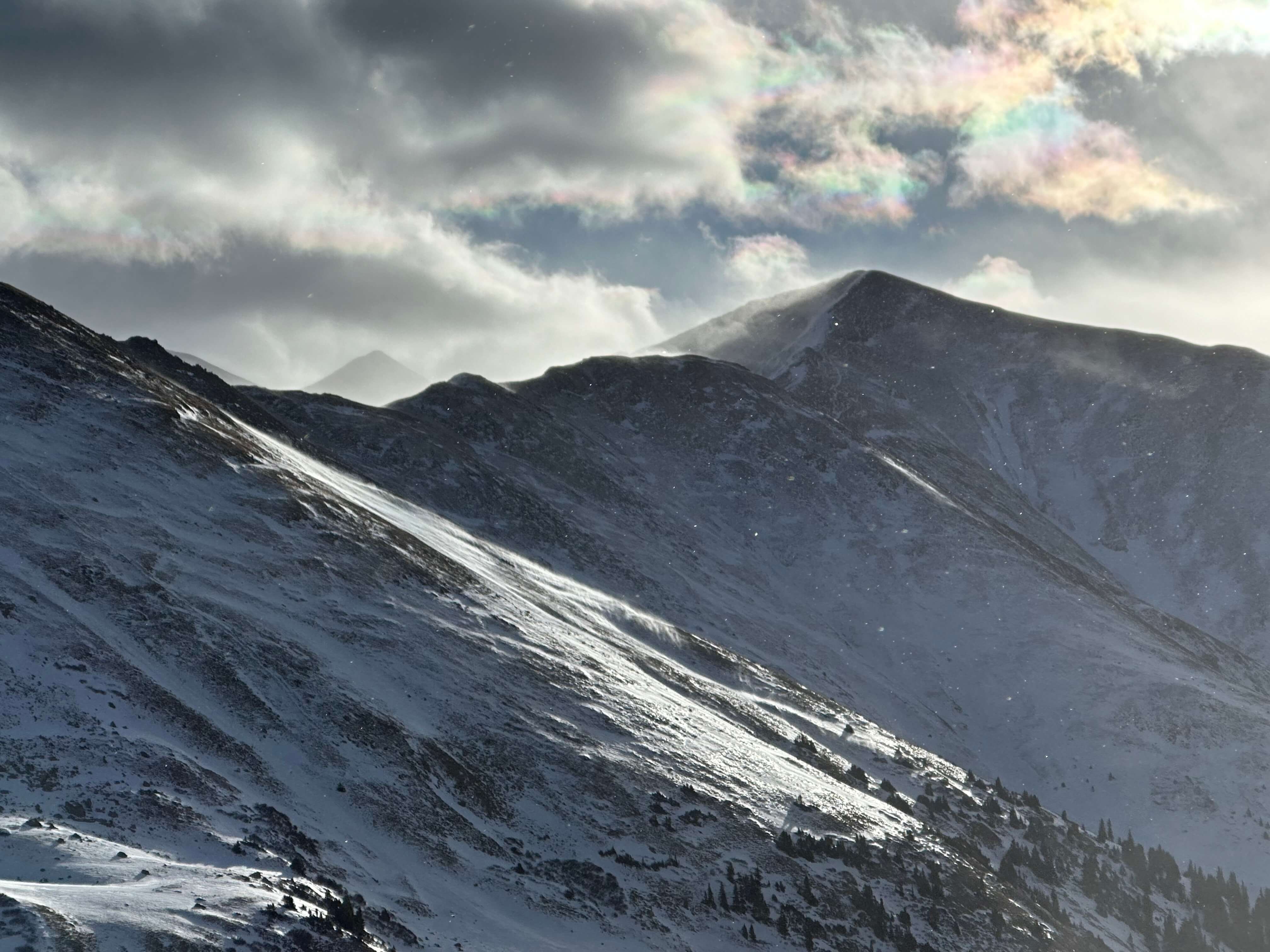 Snowy mountainside