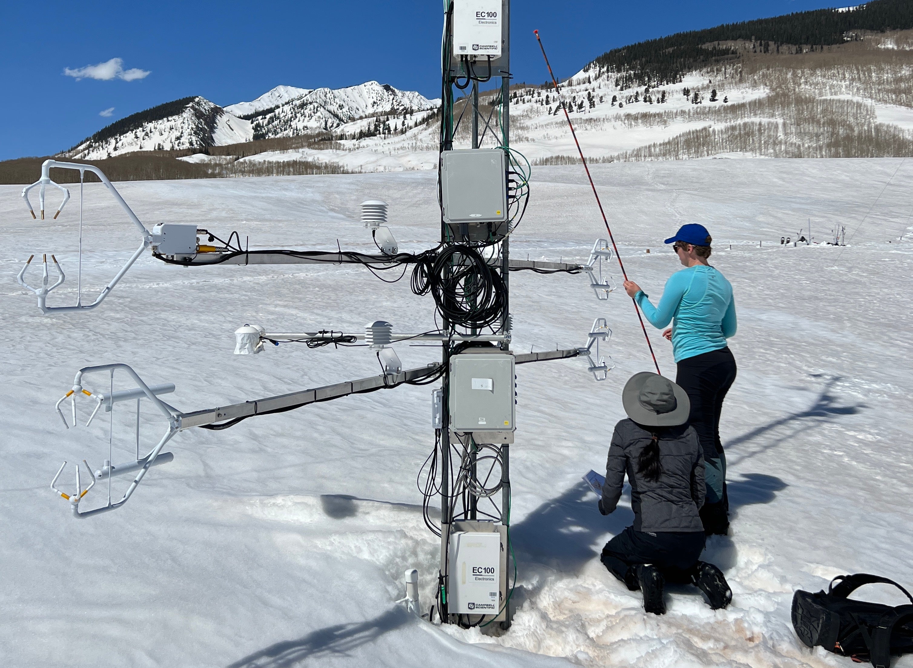 Scientists at SOS field site.