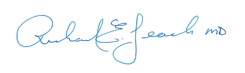 image of dr leach signature