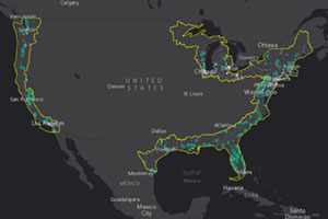 urbanized areas map