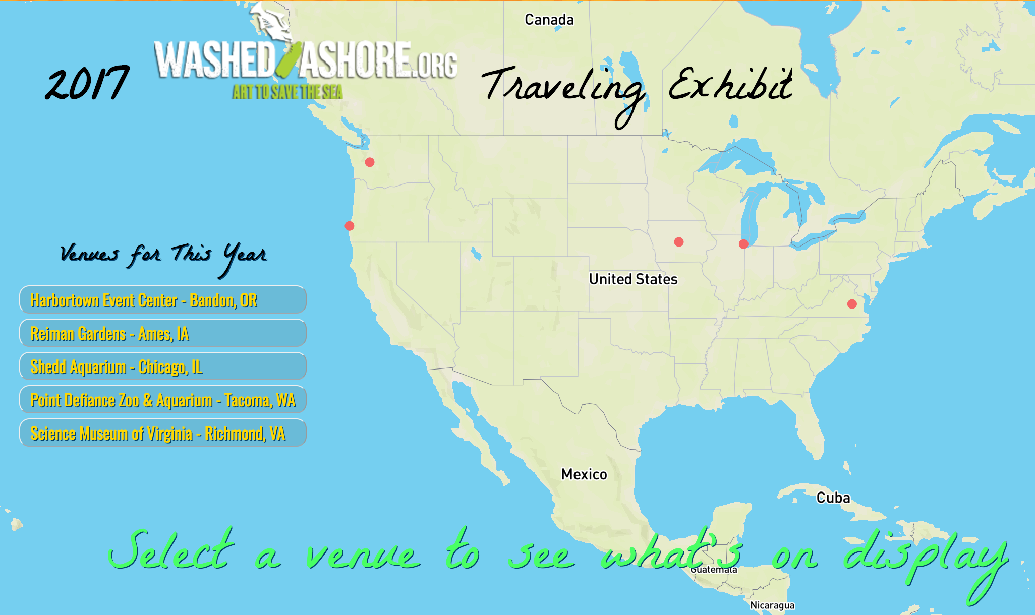 Exhibit Tracking Map