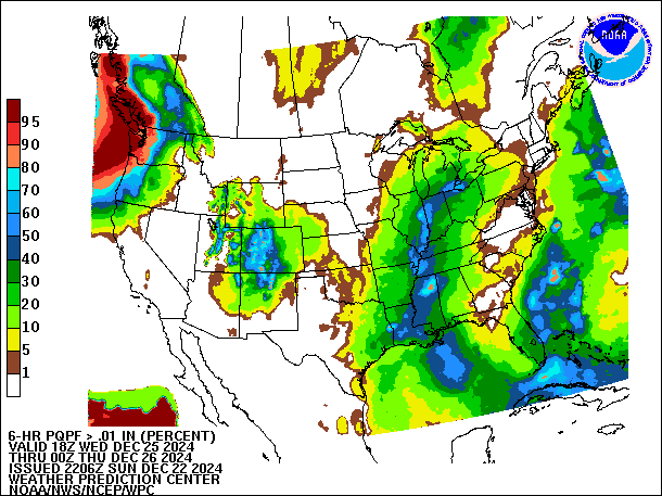 6-Hour PQPF valid 00Z December 26, 2024