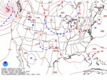 Latest United States (CONUS) surface analysis without observations