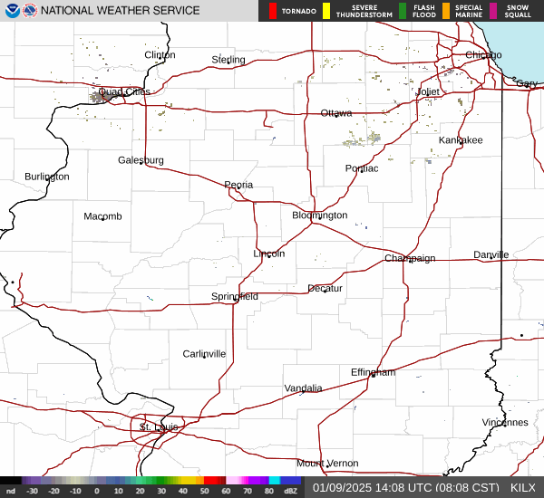 Latest Lincoln radar image