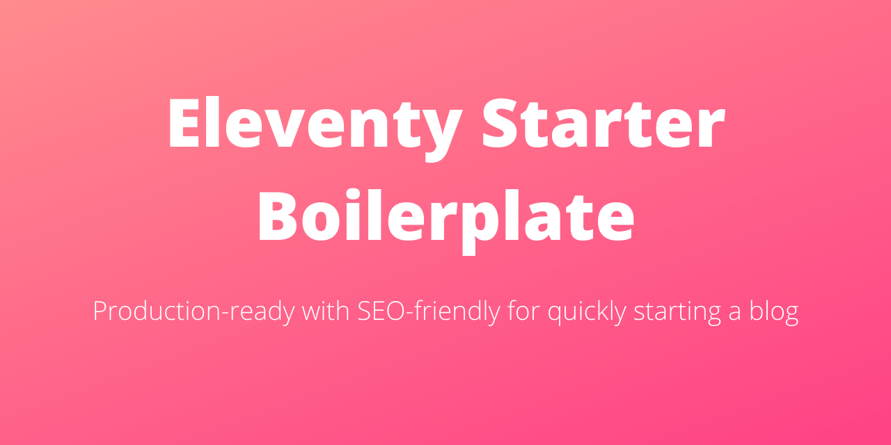 Eleventy-Starter-Boilerplate